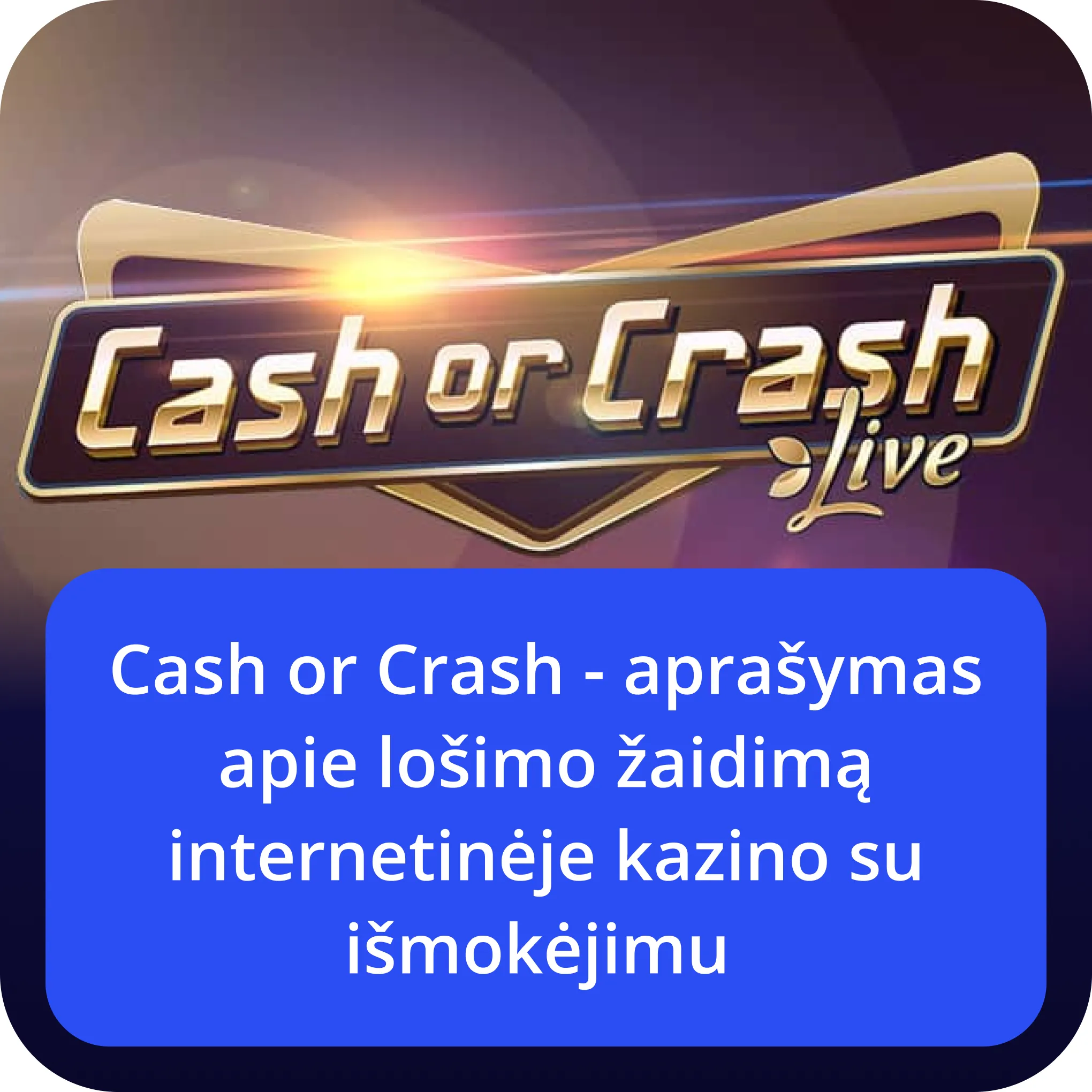žaidimą cash or crash cash or crash
