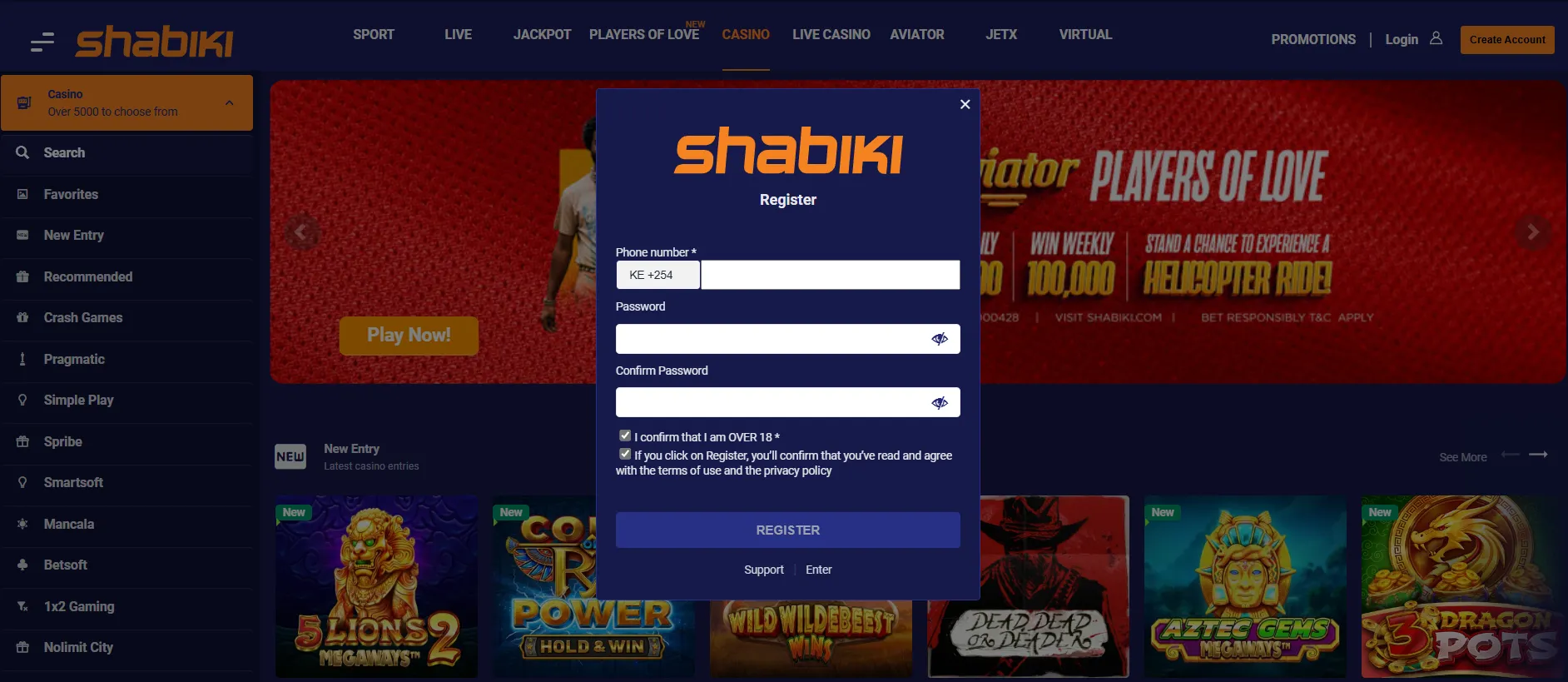 Registering and logging in to Shabiki casino Aviator  Registering and logging in to Shabiki Aviator